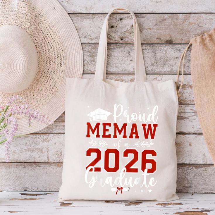 Proud Memaw Of a Class Of 2026 Graduate For Graduation Canvas Tote Bag