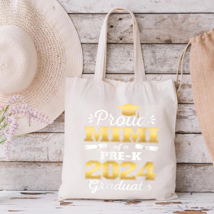 Proud Mimi Of Pre K School Graduate 2024 Graduation Mimi Canvas Tote Bag