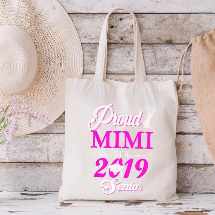 Proud MIMI Of A Class 2019 Senior Tshirt Graduation Canvas Tote Bag