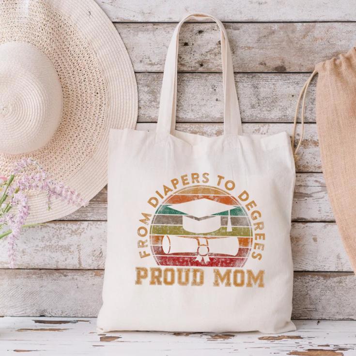Proud Mom Of a 2023 Graduate Mother Senior Graduation Canvas Tote Bag