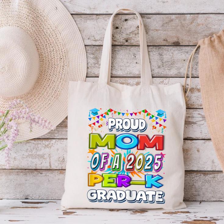 Proud MOM Of a 2025 PRE-K Graduate -Graduation Canvas Tote Bag