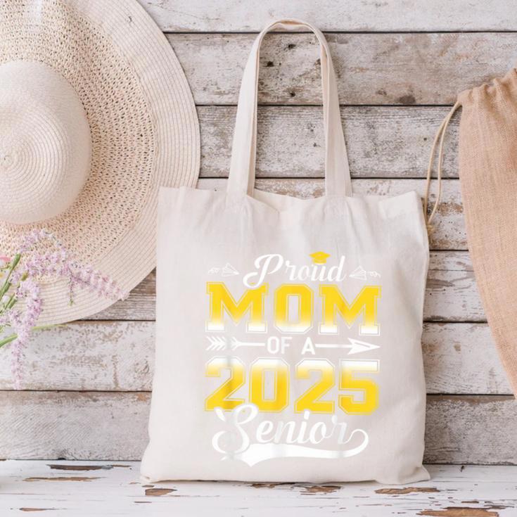 Proud Mom Of a 2025 Senior Graduate Graduation Canvas Tote Bag