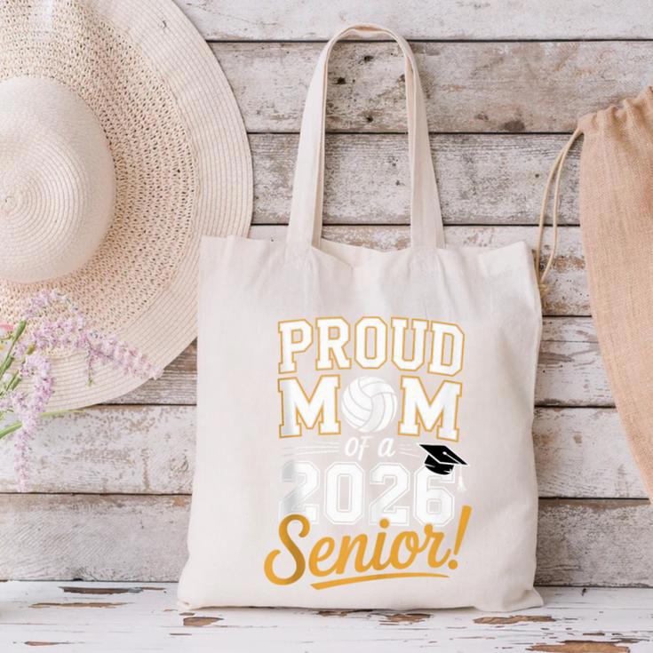 Proud Mom Of a 2026 Senior Volleyball Graduation Canvas Tote Bag