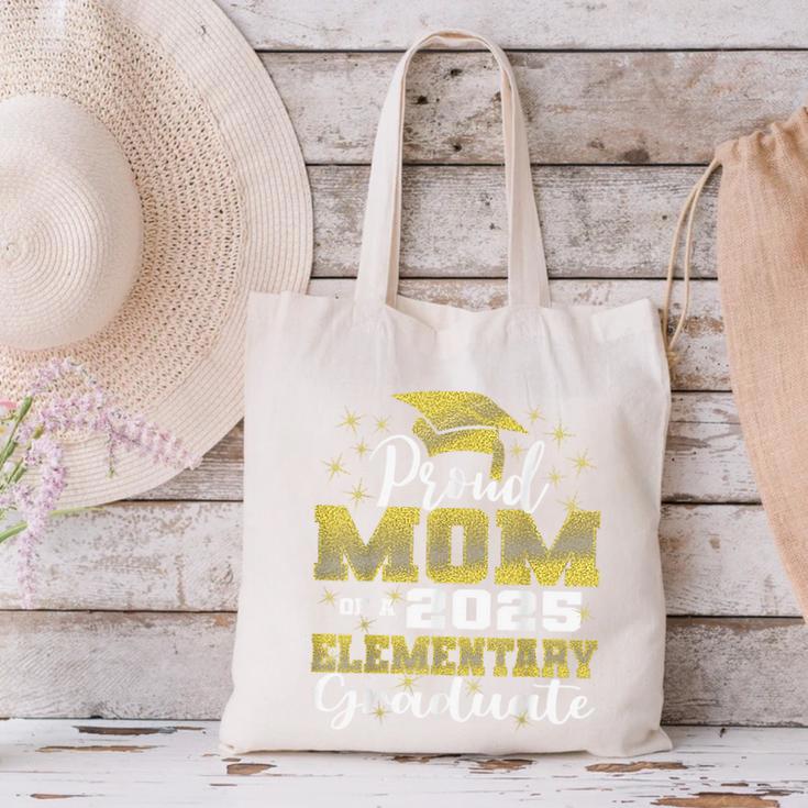 Proud Mom Of 5th Grade Graduate 2025 Elementary Graduation Canvas Tote Bag