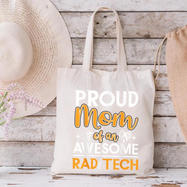 Proud Mom Of An Awesome Rad Tech Graduation Matching Family Canvas Tote Bag