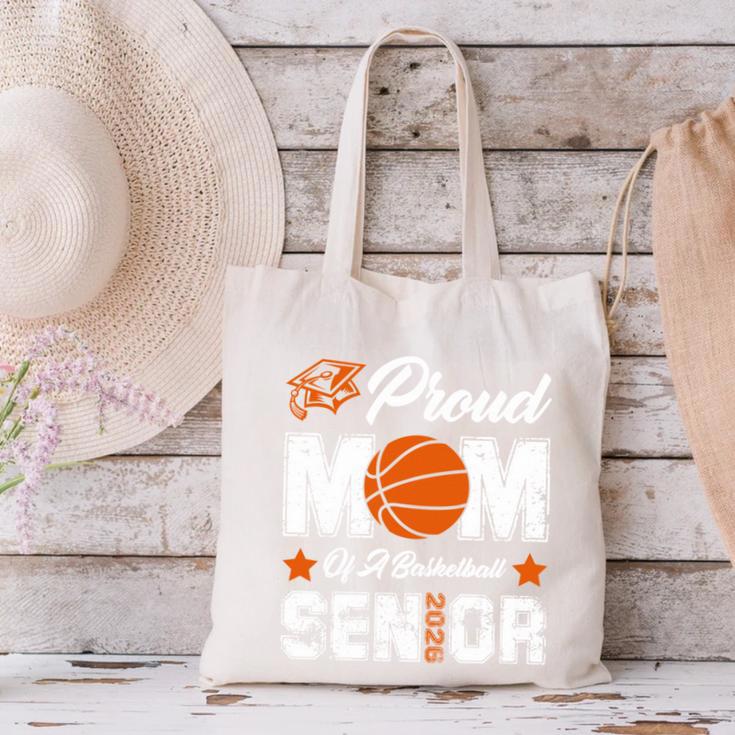 Proud Mom Of a Basketball Senior Class Of 2026 Graduation Canvas Tote Bag