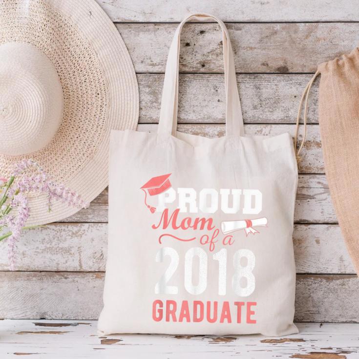 Proud Mom Of A Class 2018 Graduate Graduation Shirt Canvas Tote Bag