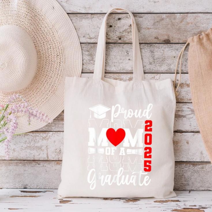 Proud Mom Of a Class Of 2025 Graduate Senior Mom Graduation Canvas Tote Bag