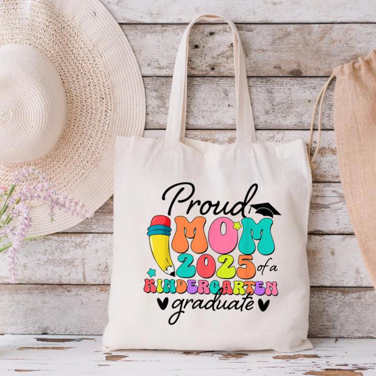 Proud Mom Class Of 2025 Kindergarten Graduate Graduation Canvas Tote Bag