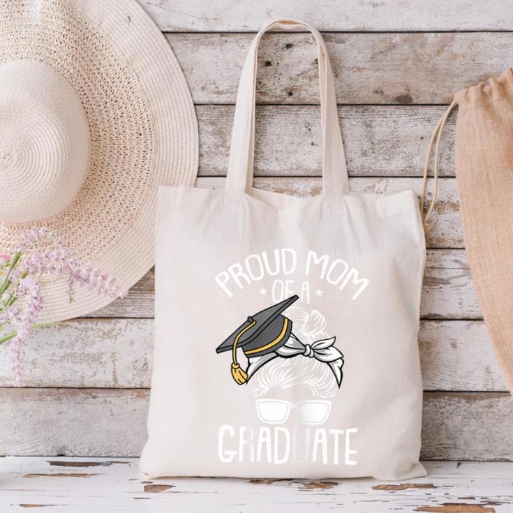 Proud Mom Of A Graduate Graduation Mama Mother Canvas Tote Bag
