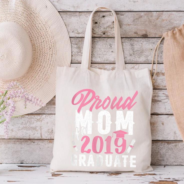 Proud Mom Of The Graduate Senior Class 2019 Graduation Party Canvas Tote Bag