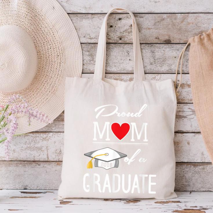 Proud Mom Of A High School Graduation Senior Mom Shirt Canvas Tote Bag
