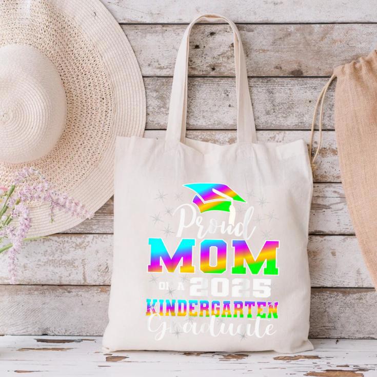 Proud Mom Of Kindergarten Graduate 2025 Graduation Mom Canvas Tote Bag