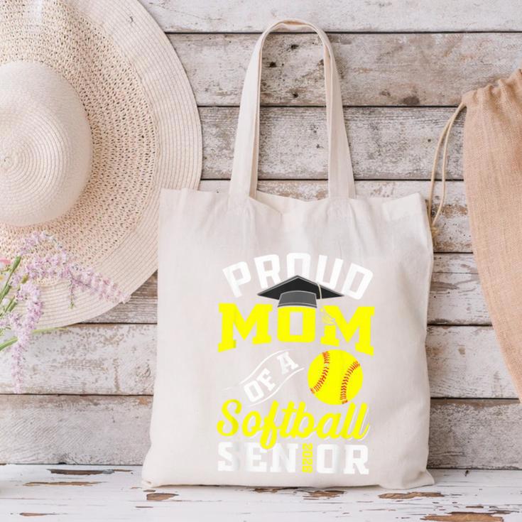 Proud Mom Of a Softball Senior Class Of 2026 Graduation Canvas Tote Bag