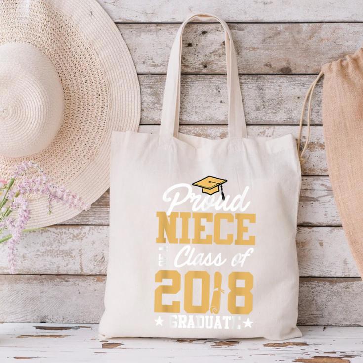 Proud Niece Graduation Shirts For Family 2018 Canvas Tote Bag