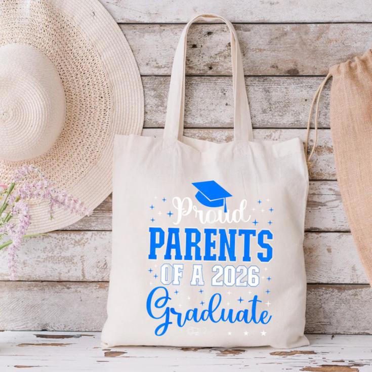 Proud Parents Of a Class Of 2026 Graduate For Graduation Canvas Tote Bag