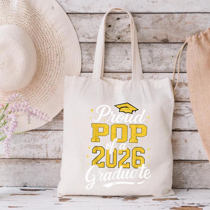 Proud Pop Of A 2026 Graduate Class Of 2026 Graduation Canvas Tote Bag