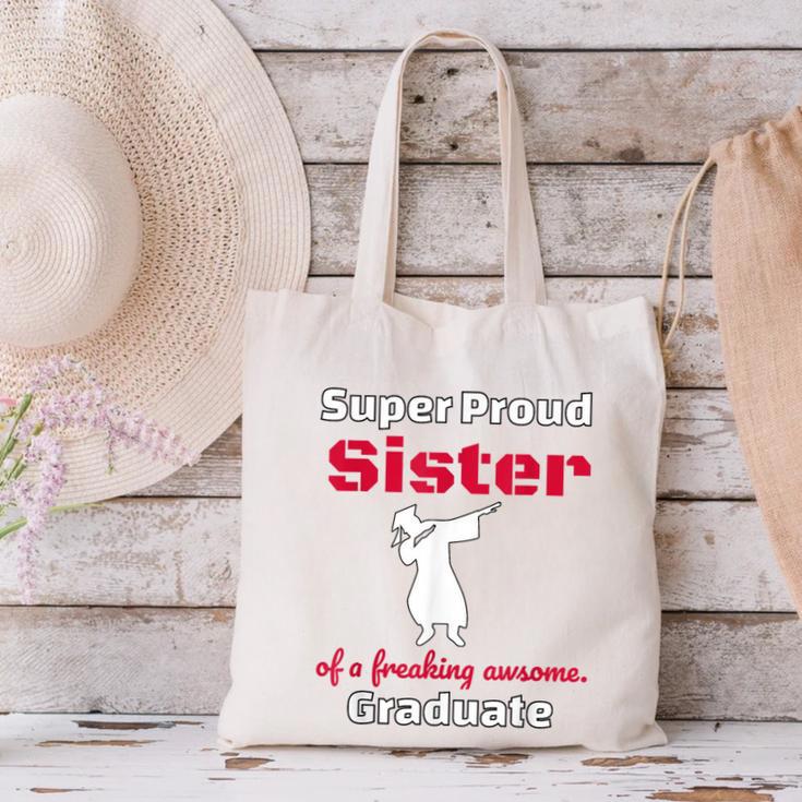 Proud Sister Of 2018 Graduate Dabbing Graduation Canvas Tote Bag
