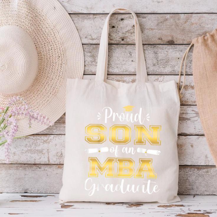 Proud Son Of 2023 Class MBA Graduate Family Graduation Canvas Tote Bag