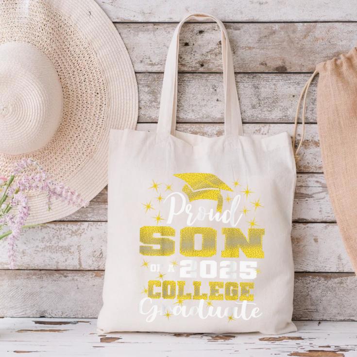 Proud Son Of 2025 College Graduate Family 24 Graduation Canvas Tote Bag
