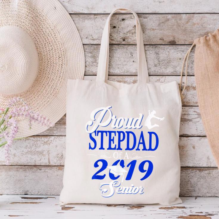 Proud STEPDAD Of A Class 2019 Senior Tshirt Graduation Canvas Tote Bag