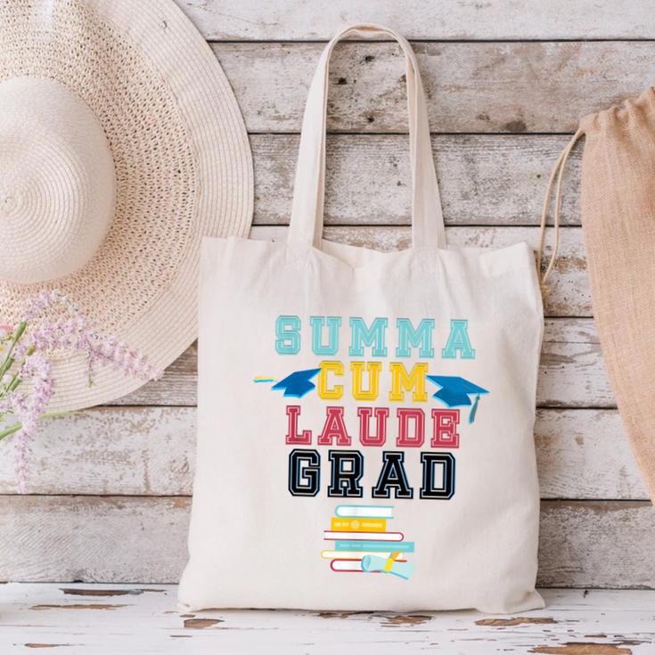 Proud Summa Cum Laude Grad College Graduation T-Shirt Canvas Tote Bag