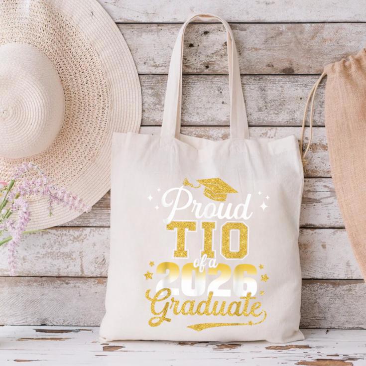 Proud TIO Of a Class Of 2026 Graduate Senior Graduation Canvas Tote Bag