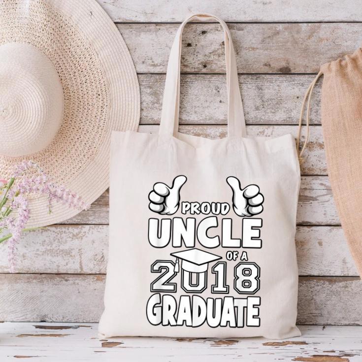 Proud Uncle Of A 2018 Graduate Senior Graduation Shirt Canvas Tote Bag