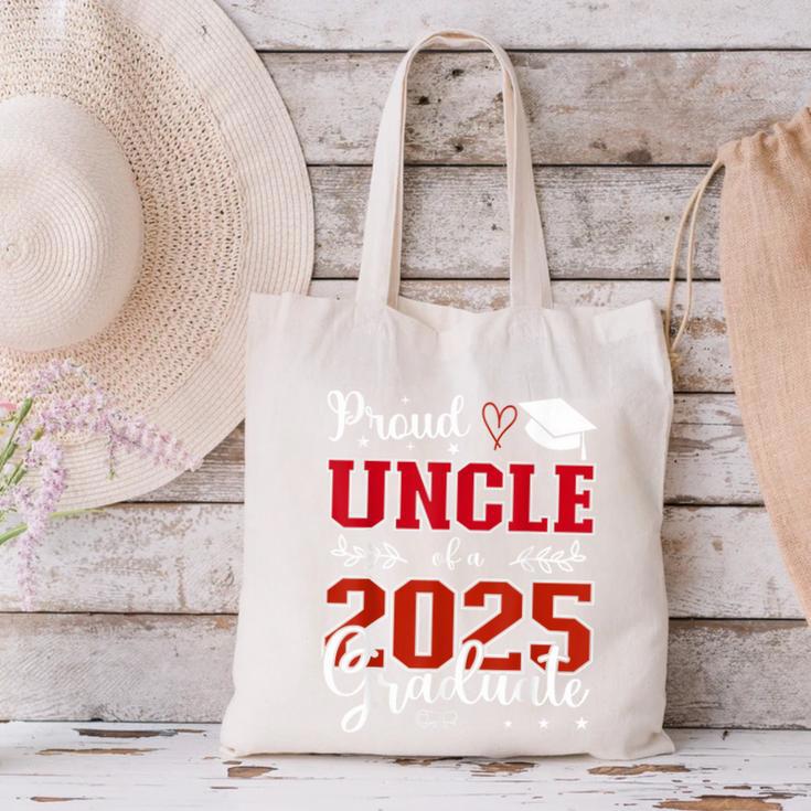 Proud Uncle Of a Class Of 2025 Graduate For Graduation Canvas Tote Bag