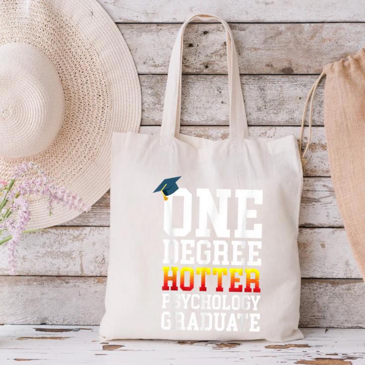 Psychology Graduation Shirt Hotter By One Degree University Canvas Tote Bag