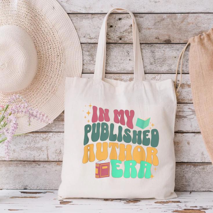In My Published Author Era Cute Book Lover Writer Retro Tee Canvas Tote Bag