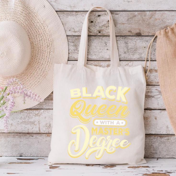 Queen Proud Masters Graduation Canvas Tote Bag