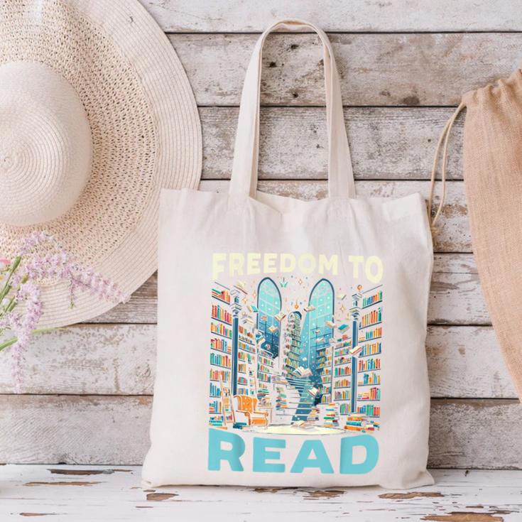 Read Banned Books Bookworm Book Lover Reading Literature Canvas Tote Bag