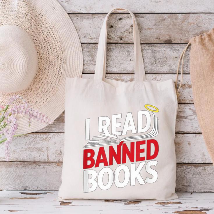 I Read Banned Books Defiant And Bold Canvas Tote Bag
