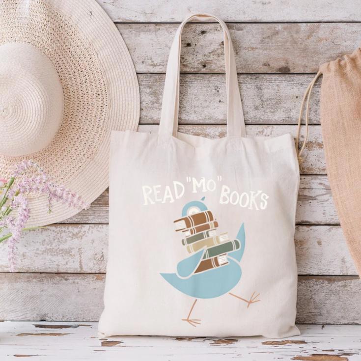 Read More Books Pigeon Book Lover Canvas Tote Bag