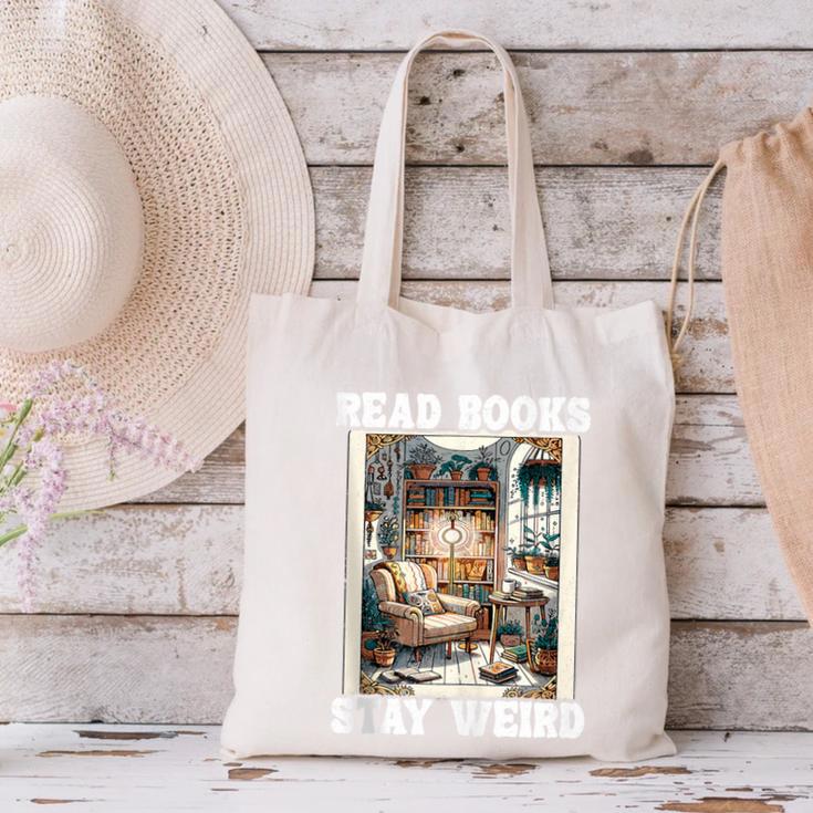 Read Books Stay Weird Book Lover Introvert Book Canvas Tote Bag Read Books Stay Weird Book Lover Introvert Book Canvas Tote Bag