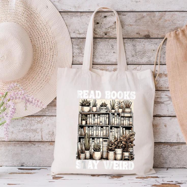 Read Books Stay Weird Introvert Book Lover Book Canvas Tote Bag Read Books Stay Weird Introvert Book Lover Book Canvas Tote Bag