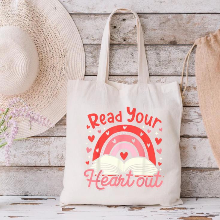 Read Your Heart Out Book Valentines Day Reading Teacher Canvas Tote Bag Read Your Heart Out Book Valentines Day Reading Teacher Canvas Tote Bag