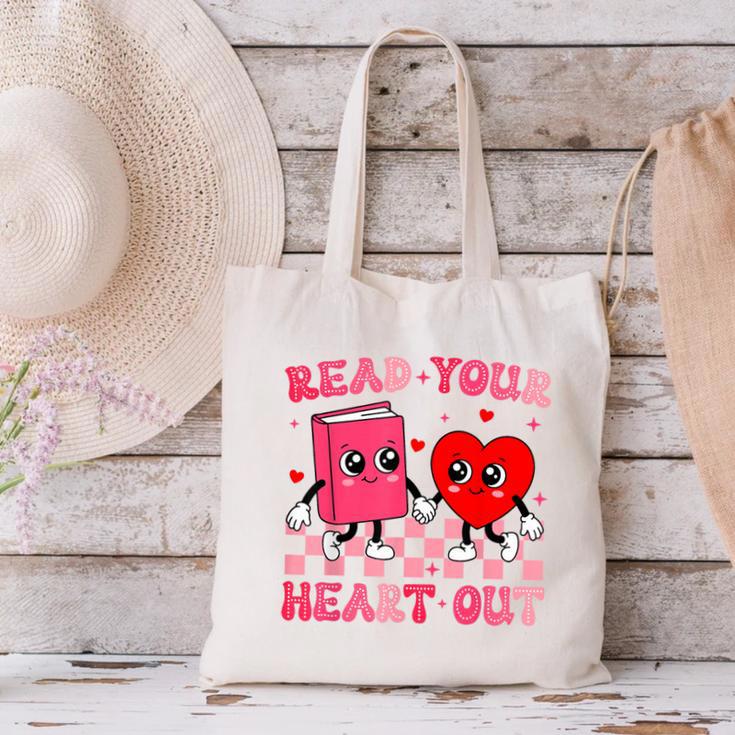 Read Your Heart Out Cute Reading Book Lover Canvas Tote Bag Read Your Heart Out Cute Reading Book Lover Canvas Tote Bag