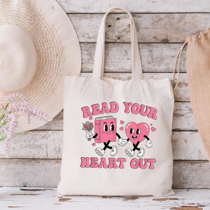 Read You Heart Out Reading Teacher Valentines Day Book Lover Canvas Tote Bag Read You Heart Out Reading Teacher Valentines Day Book Lover Canvas Tote Bag