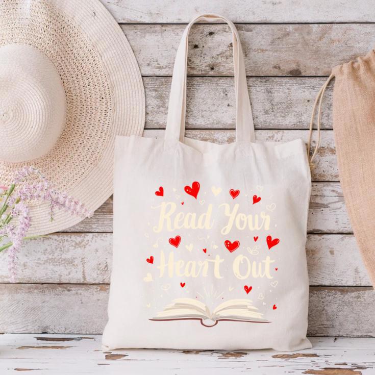Read Your Heart Out Valentines Day Book And Reading Lovers Canvas Tote Bag Read Your Heart Out Valentines Day Book And Reading Lovers Canvas Tote Bag