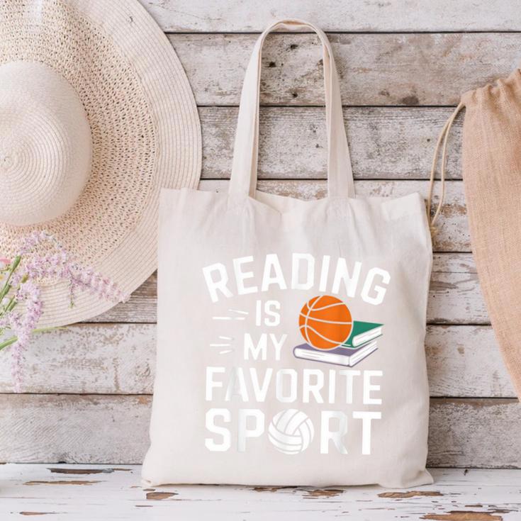 Reading Is My Favorite Sport Reading Book Lover Reader Canvas Tote Bag Reading Is My Favorite Sport Reading Book Lover Reader Canvas Tote Bag