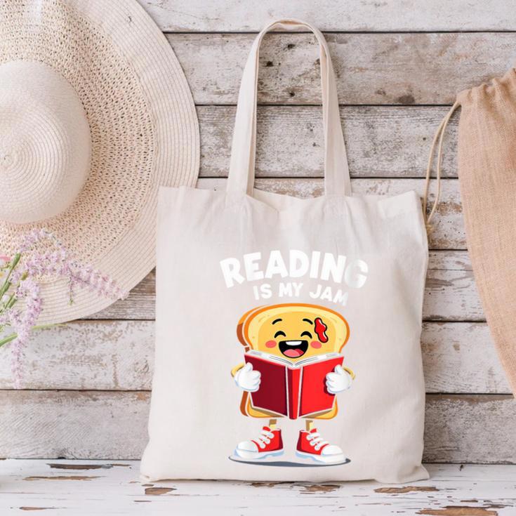 Reading Is My Jam I Love To Read Books Canvas Tote Bag