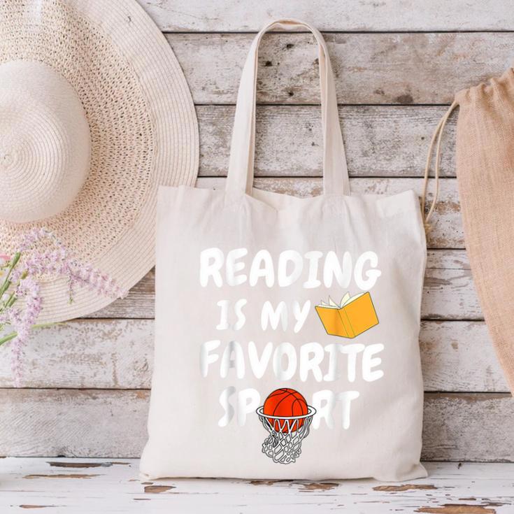 Reading Is My Tee Favorite Sport Basketball World Book Day Canvas Tote Bag Reading Is My Tee Favorite Sport Basketball World Book Day Canvas Tote Bag