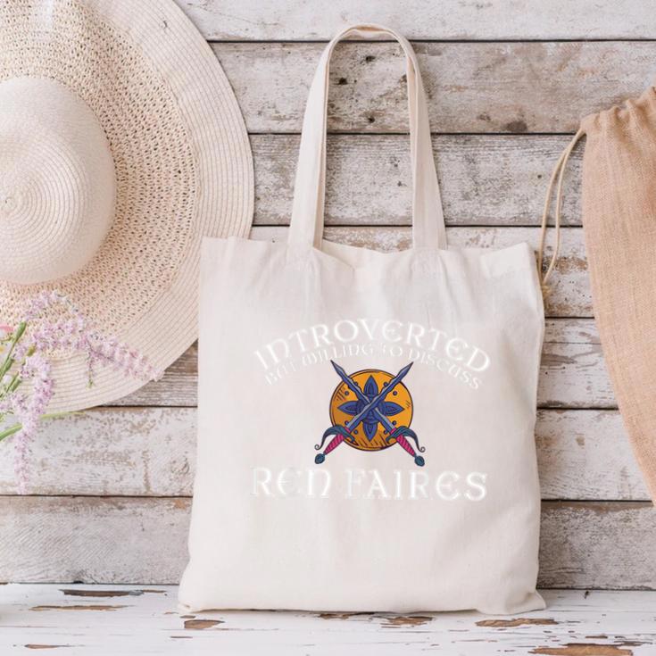 Renaissance Festival Introvert Medieval Ren Faire Canvas Tote Bag