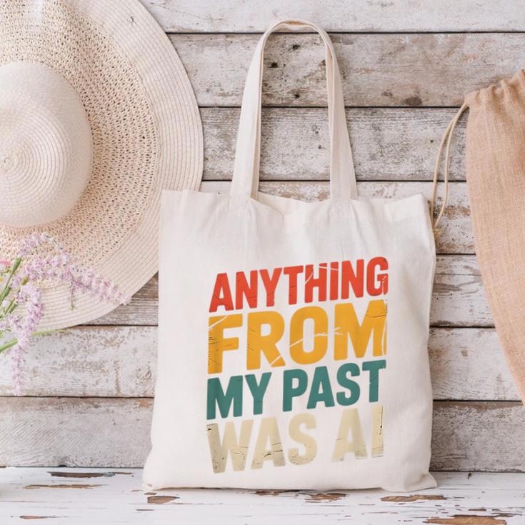 Retro AI Nostalgia Quote Distressed Vintage Canvas Tote Bag