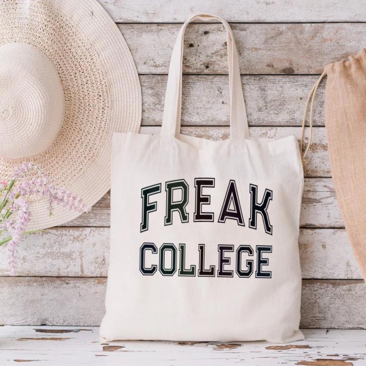 Retro Anti Social FREAK COLLEGE Introvert Stay Away From Me Canvas Tote Bag Retro Anti Social FREAK COLLEGE Introvert Stay Away From Me Canvas Tote Bag