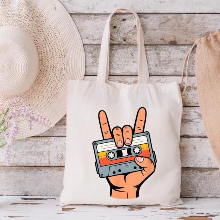 Retro Cassette Tape For 80s & 90s Nostalgia Canvas Tote Bag