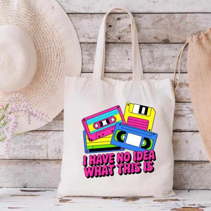 Retro Cassette Vintage 80s Nostalgia Canvas Tote Bag Retro Cassette Vintage 80s Nostalgia Canvas Tote Bag