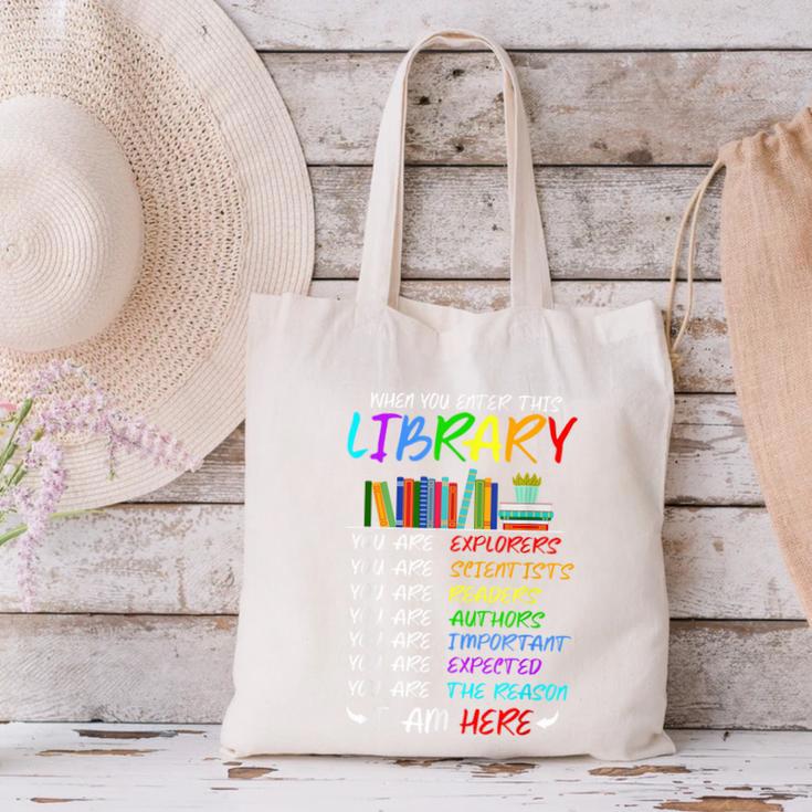 Retro Librarian Book Reader Library Book Reading Canvas Tote Bag